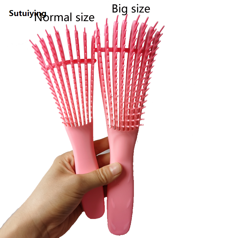 Sutuiying Big Size Hair Comb Detangling Brush Scalp Massage Hair Brush Detangler 2025 Brush for Curly Hair Thick Octopus Hairbrush Women Men