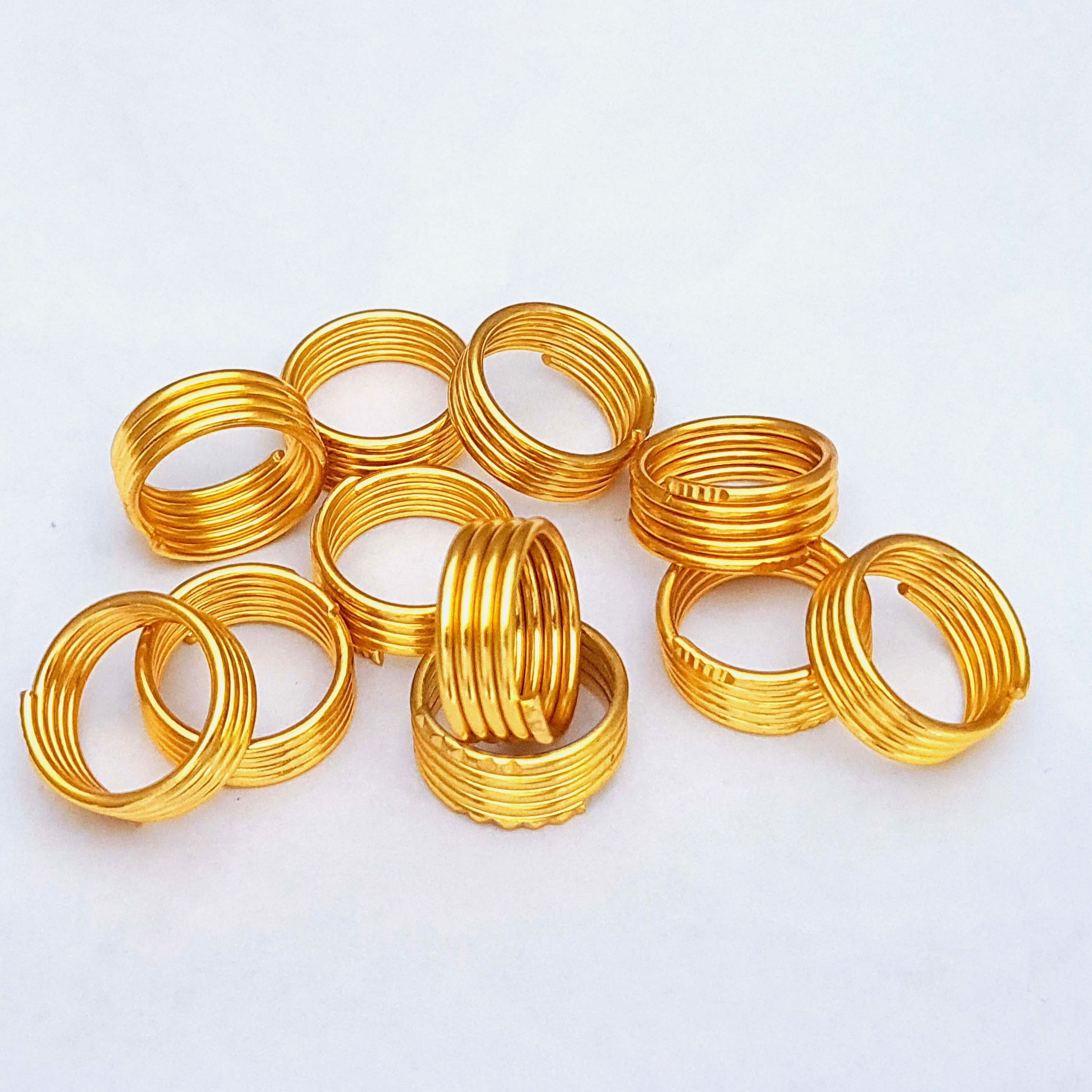 Panchadhatu Beruwa Authi Ring For Men And Women | Beruwa Ring Gold Plated Layer Panchadhatu Ring For Daily Use Free Size Ring GOld Design Ring Handmade Ring For Daily Use Beru Ring Beru Authi Finger Accessories Finger Jewellery Beruwa For Men