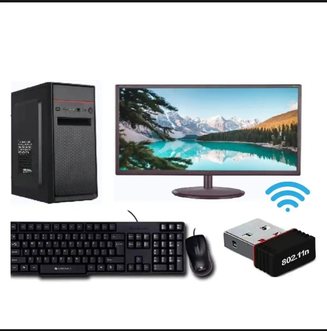 Computer Set with Core 2 Duo 3.0, 4GB DDR3 RAM, 128GB SSD, and 15-inch Monitor