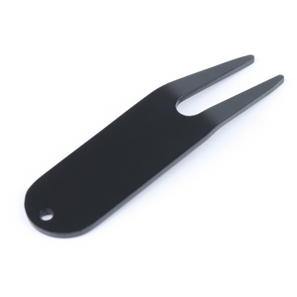 Lightweight Metal Bending Golf Divot Repair Tool Two-Prong Slim Flat Fairway Repair Fork Aluminum alloy Sturdy Green Divot Fork Groove Cleaning