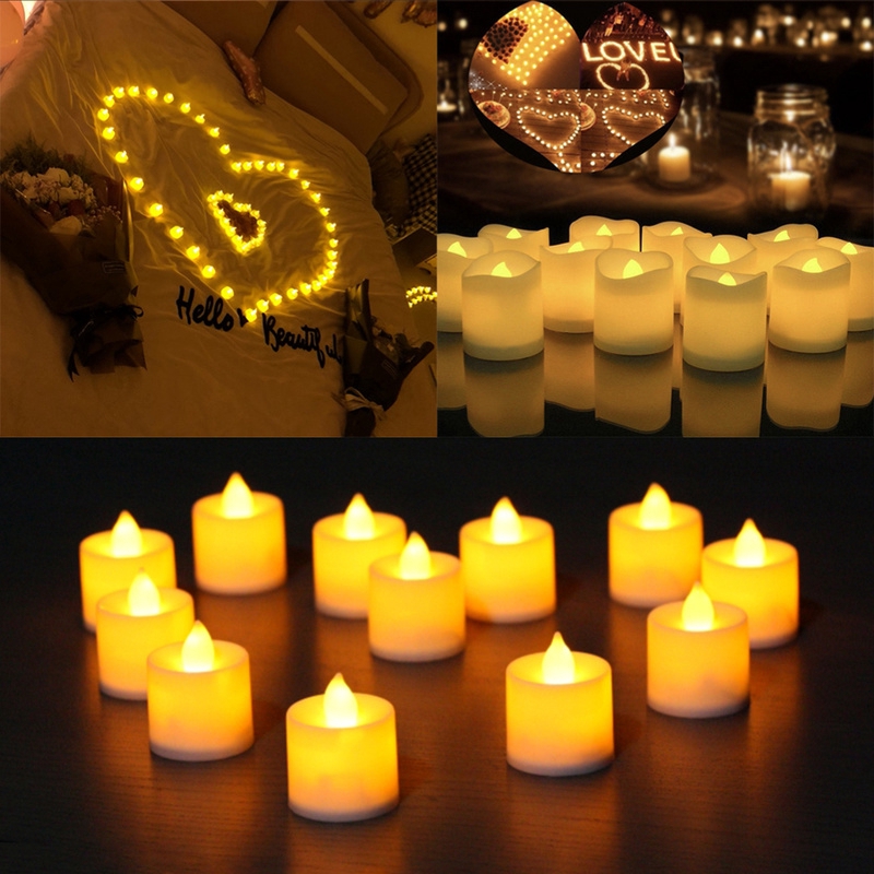 Pack Of 6 LED Smokeless Candles