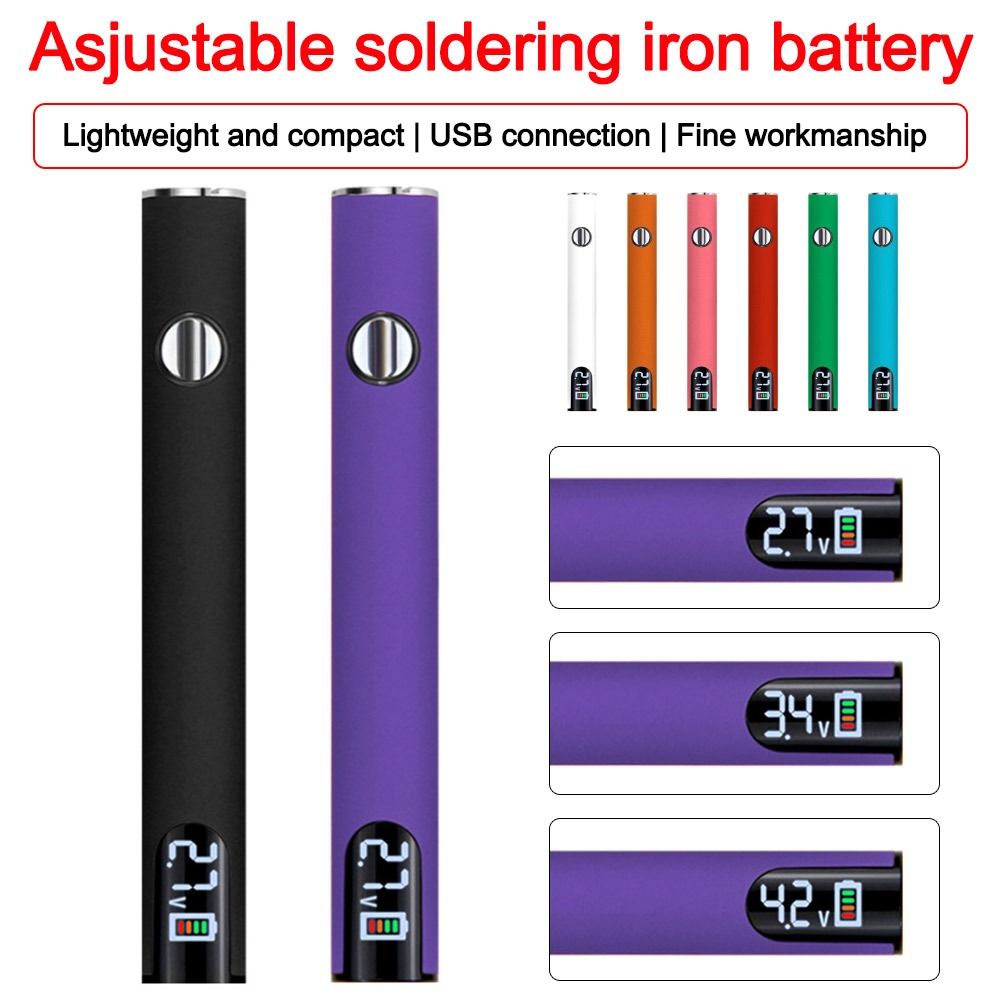 Universal USB Charging Electric Soldering Iron Pen Welding Repair Tool Adjustable Voltage Smart Power Pen Stainless Steel Cordless Mini Soldering Iron Kit
