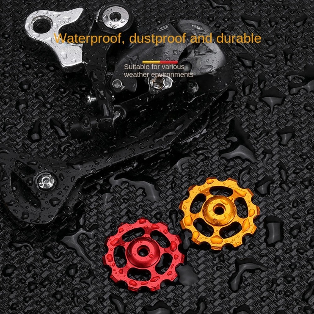 Bicycle Accessories Aluminum Alloy Bicycle Jockey Roller 5 Colors Pulley Guide Roller MTB Jockey Wheel 11T MTB Road Bicycle Rear Derailleur