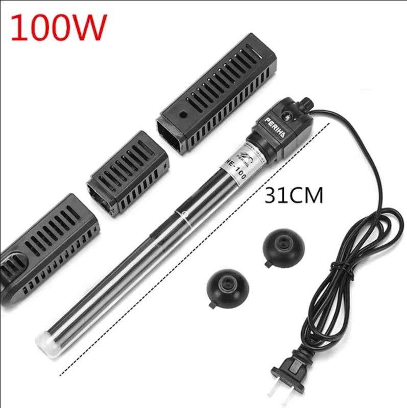 Periha 100w Automatic Aquarium Heater With Protective Case By Crown Aquatics
