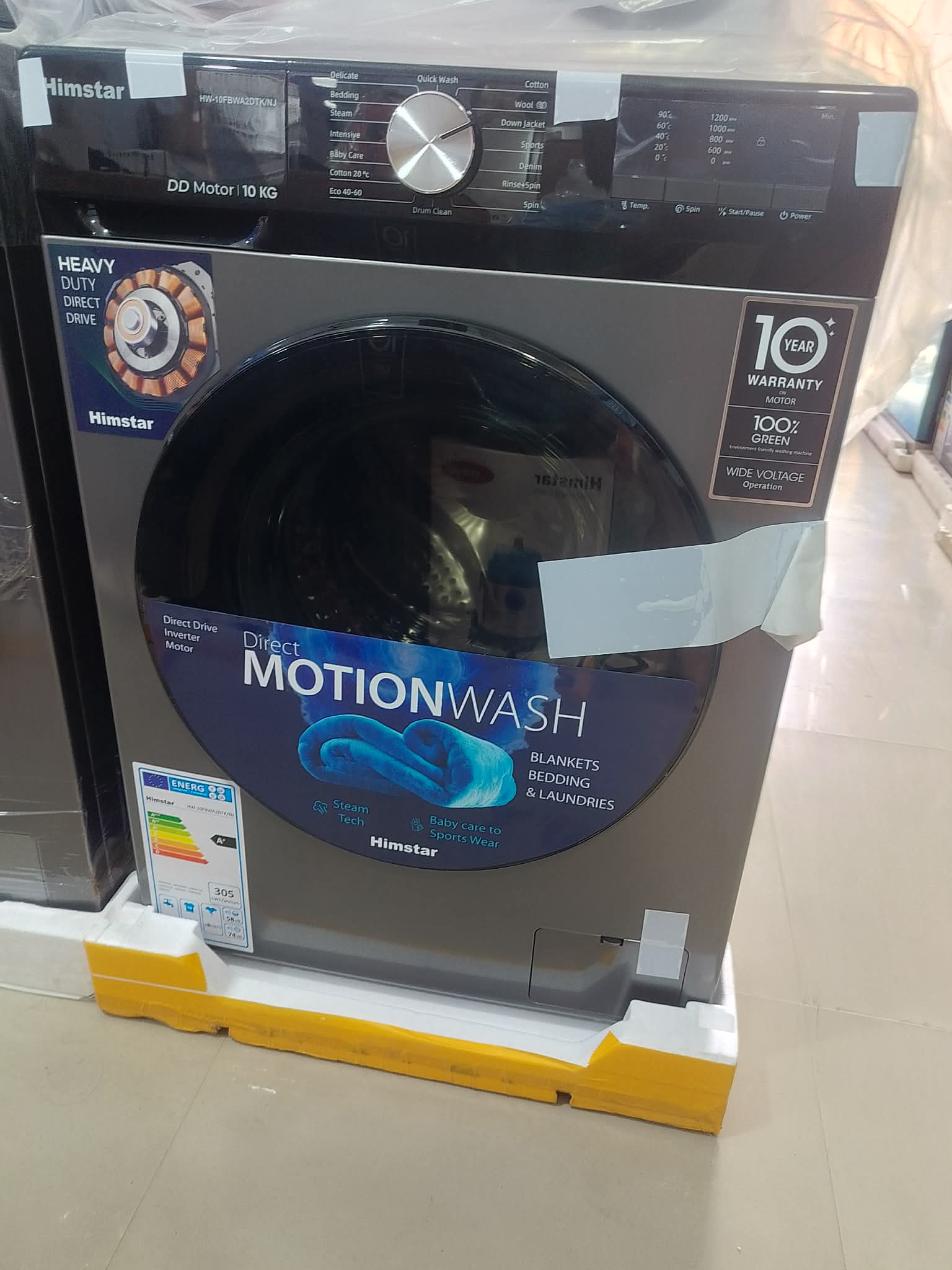 Himstar Washing Machine HW-10FBWA2DTK/NJ