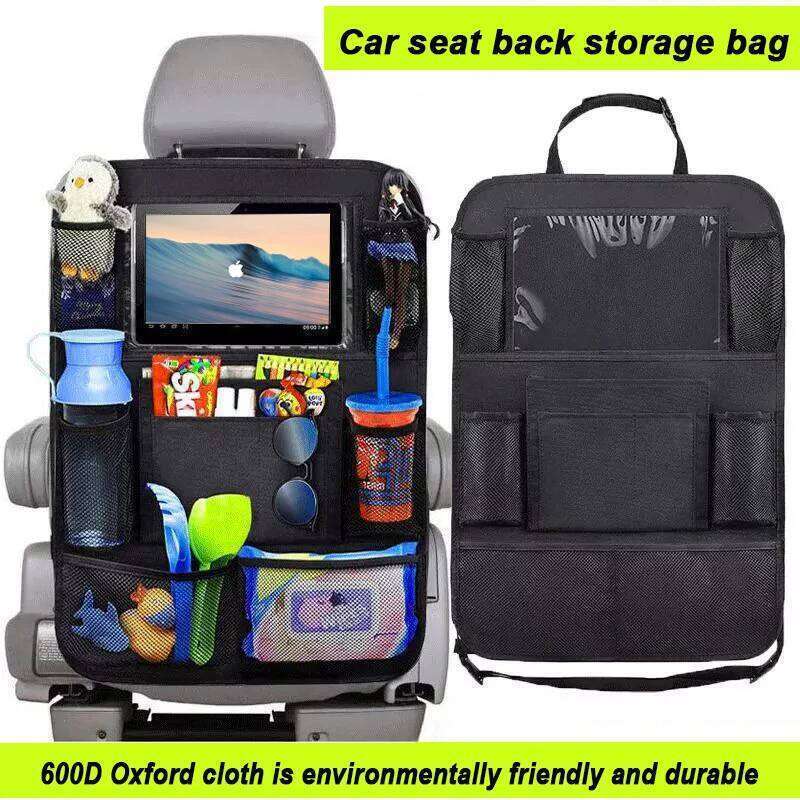 2PC/1PC Car multifunctional Oxford cloth bag, rear flat board car seat back storage bag