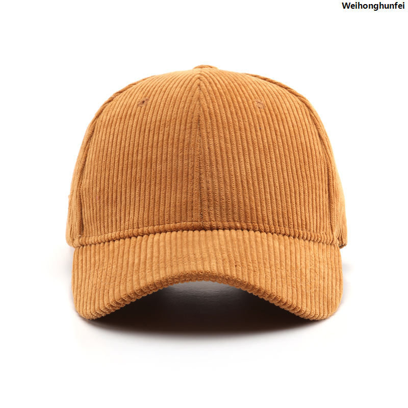 WeihonghunfeiBargain price Winter Ladies Cap Polo Cap Adjustment Available 100% Solid Color Corduroy Cotton Baseball Cap For Men And Women Vintage Universal Kpop Cap Trucker Cap 2025 New