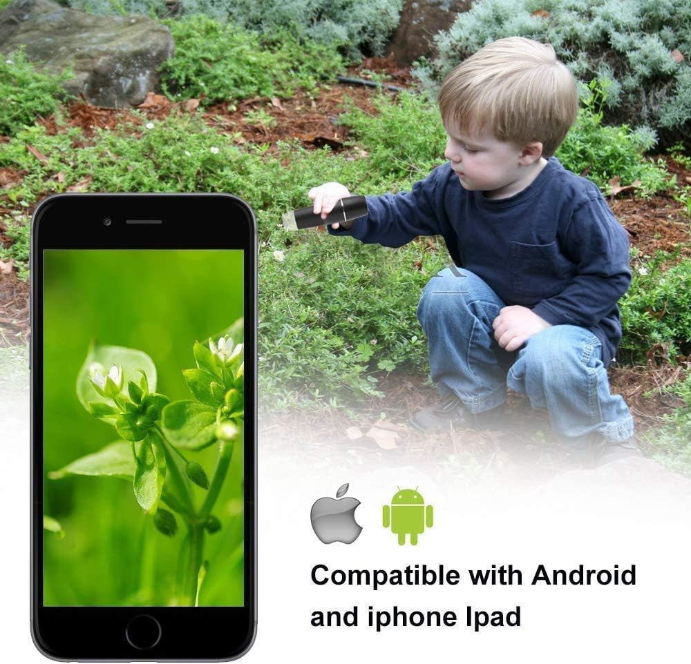 Wireless Digital Microscope,1000x Portable Handheld Mini WiFi USB MicroscopeFor Cell Phone PC Repair