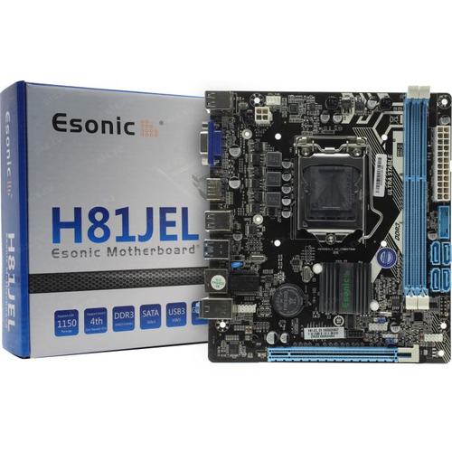 ESONIC H81 Motherboard, Supports 4th Generation Processor