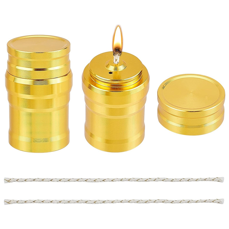 2PCS Portable Metal Mini Alcohol Burner Lamp Metal Alcohol Stove