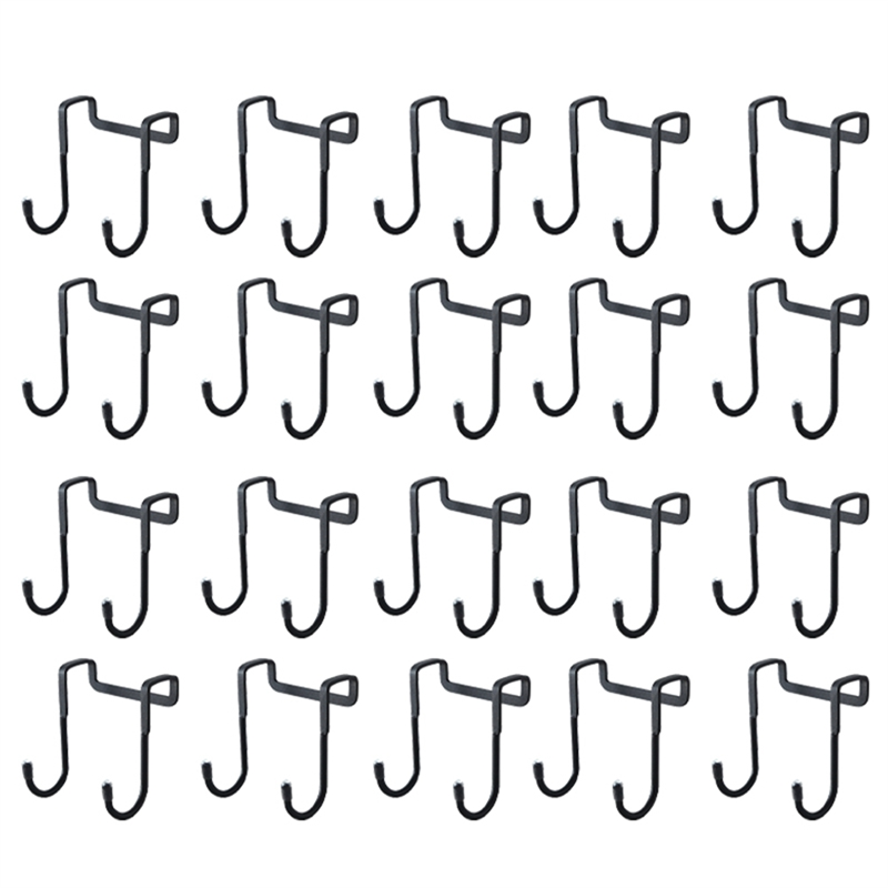 Stainless Steel Hook Punch-Free Double S-Shaped Hook,Kitchen and Bathroom Cabinet Door Clothes & Towel Storage Hanger B