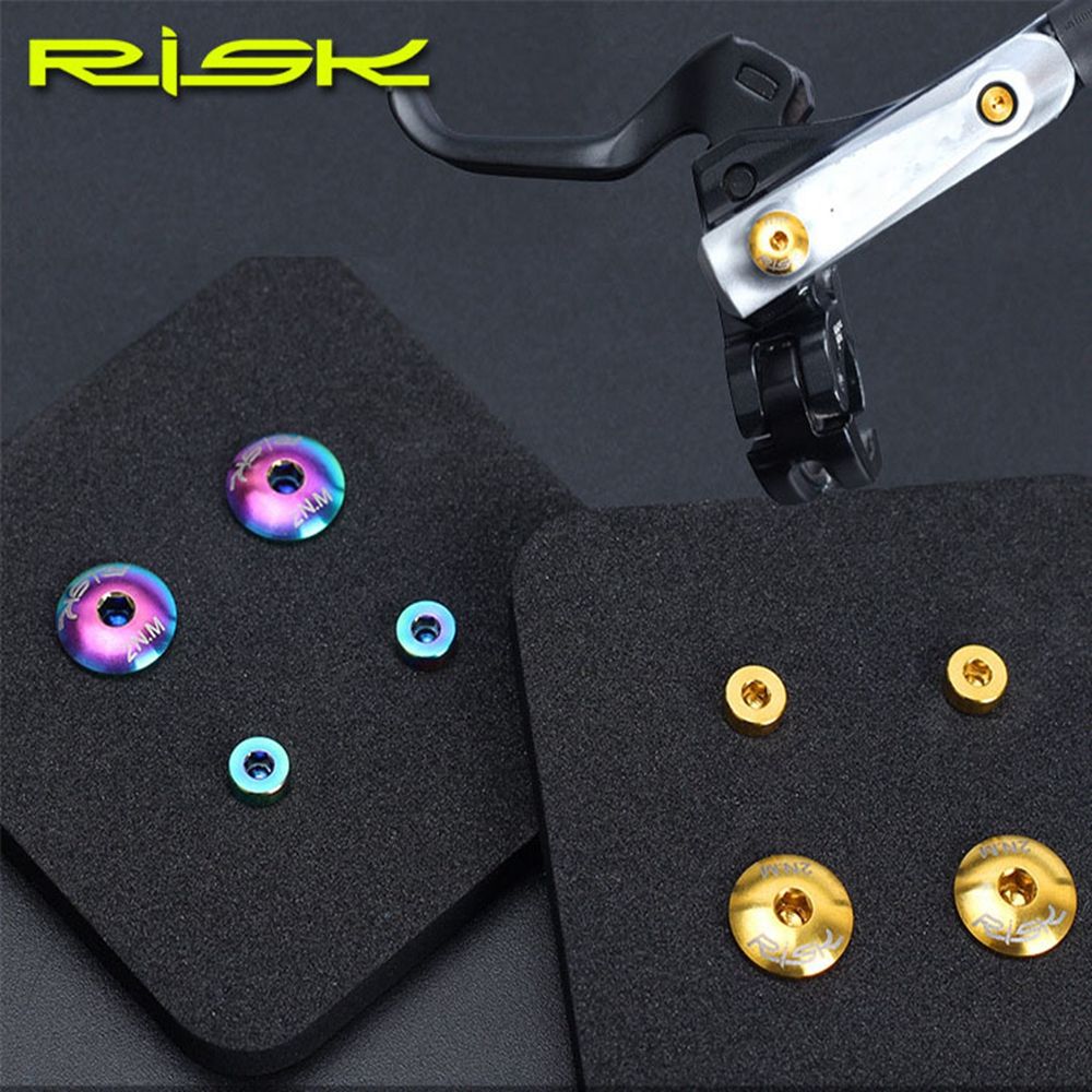 2/4pcs TC4 Bicycle Hydraulic A Whole/Separate Bike Lid Bolts Brake Lever Bolt Water Bottle Fixing Disc Fixed Screw