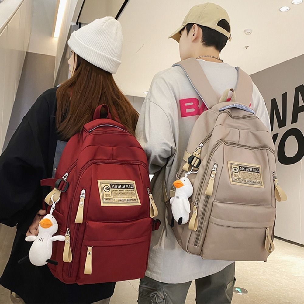 Multi-functional Nylon Backpack Anti-theft Large-capacity Schoolbag Lightweight Student School Bag Teenagers