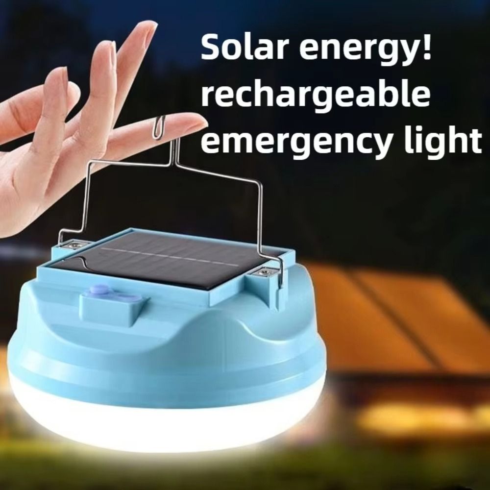 Portable Light 3 Lighting Modes Solar Powered LED Camping Light Waterproof Quick Hook Portable Solar LED Light Portable Handheld Magnet Adsorption Ultra Bright LED Light Outdoor Camping