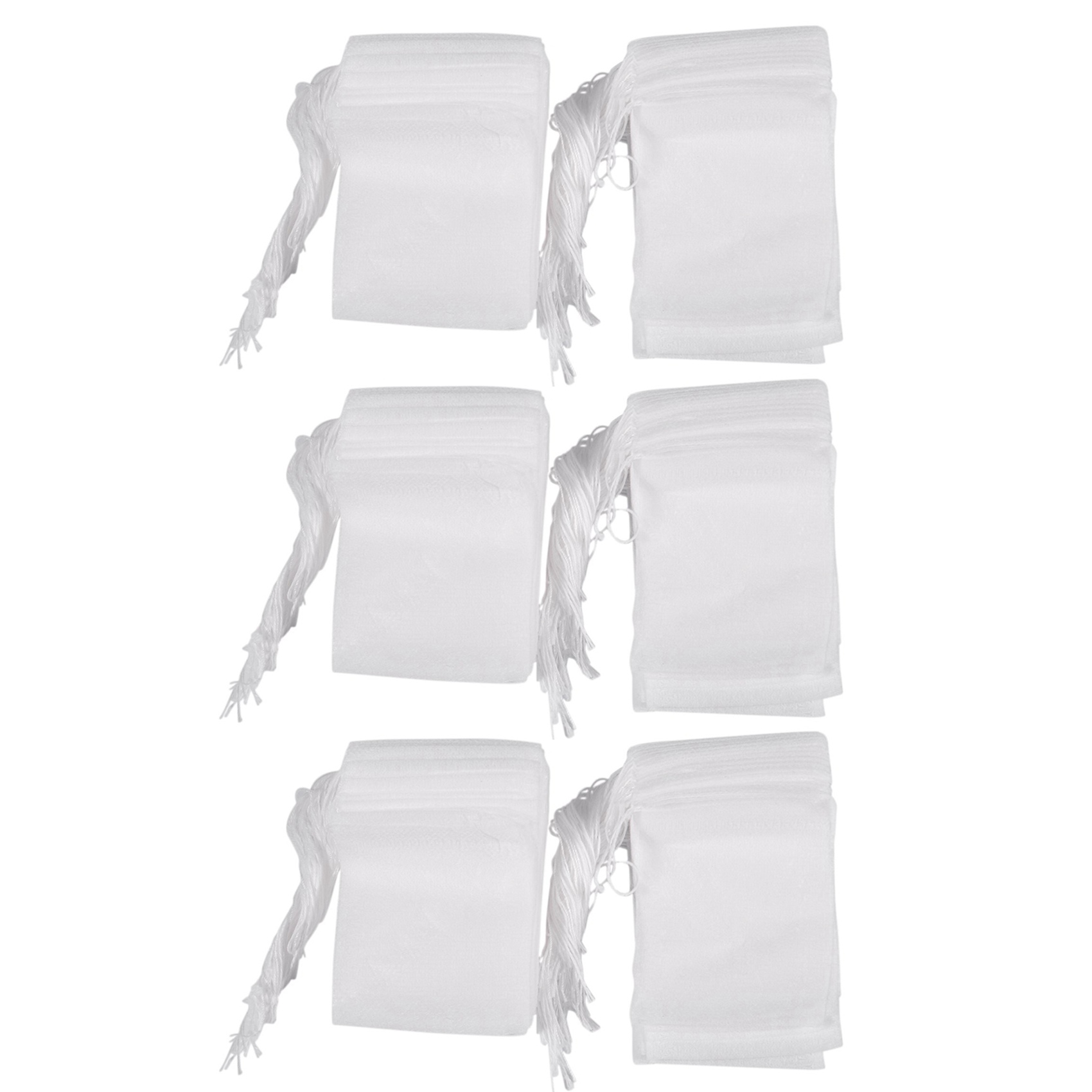 fasdaga 300 Pcs Disposable Empty Tea Bag String Heat Seal Filter Paper