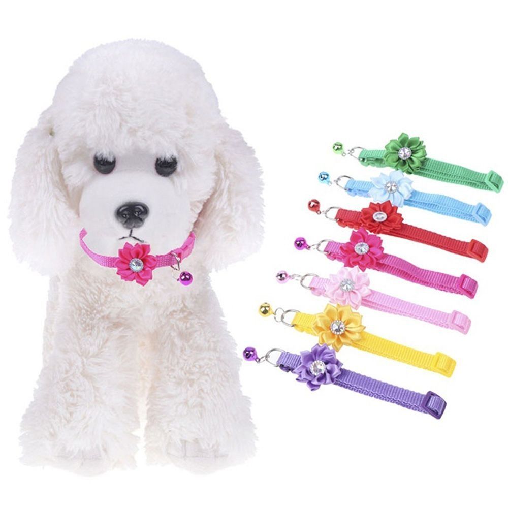 Puppy Cartoon Cat Collars Pet Supplies Adjustable Kitten Necklace Cute Cat Head Small Dog Collar