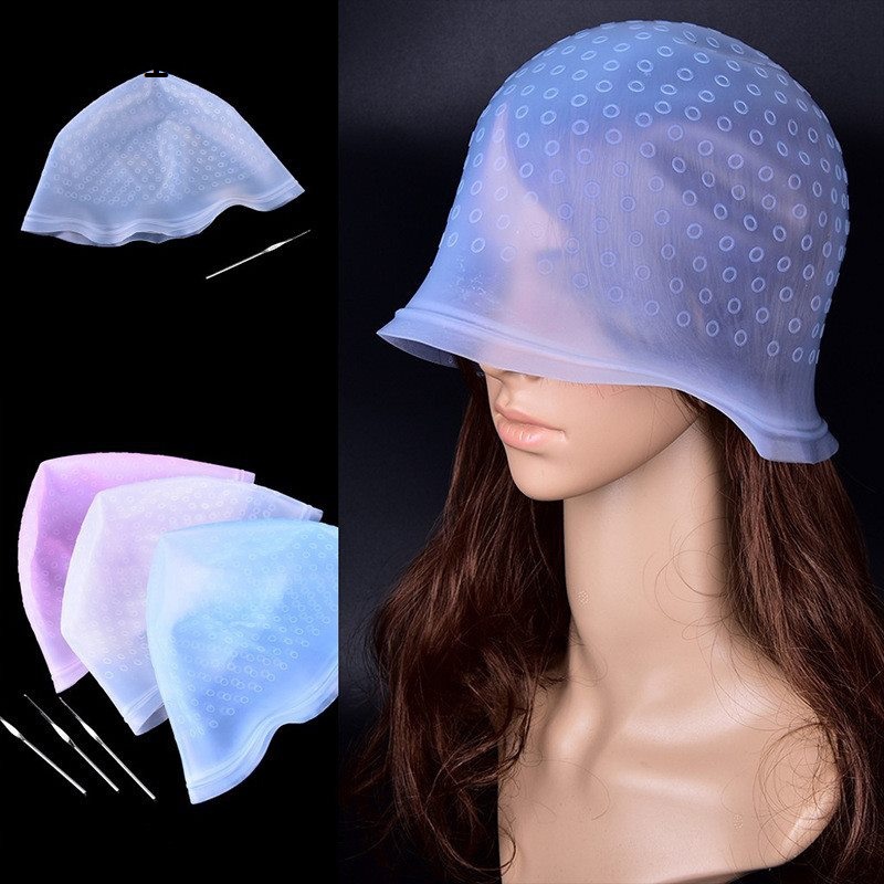 DISICHEN 【2025 Version】 Reusable silicone hair color and bright dye cap for hairstyle tools
