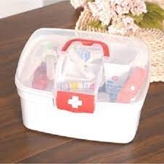 Multi-layered Large Family First Aid Kit Box Medicine Medical Storage Box Medical Plastic Medicine Gathering Organizer Box (Medium Size)