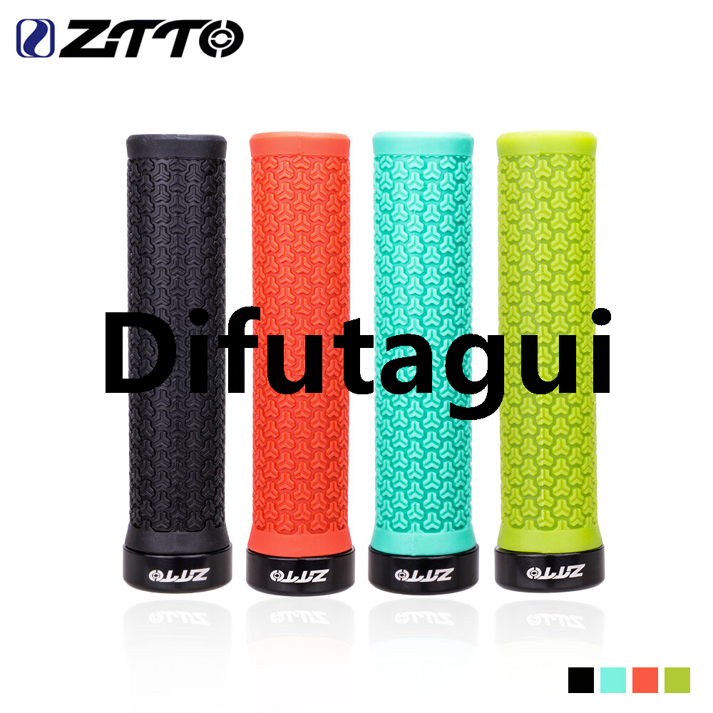 Difutagui ZTTO MTB Grips Mountain Bike Lockable Aluminum Clamp Grip Bargain price Lock on Anti-Slip Rubber Bicycle Shock-Proof Handle AG13