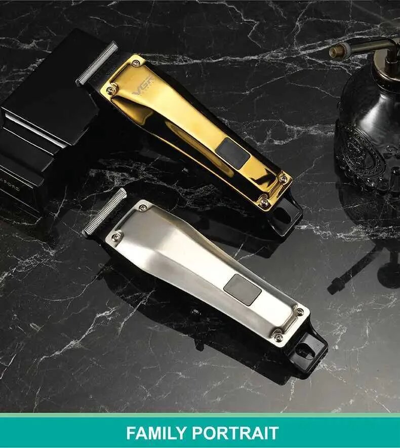 VGR V-905 Professional Hair & Beard Trimmer Clippers Precision T-Blade 3 Speed Settings USB Charging Ideal for Grooming