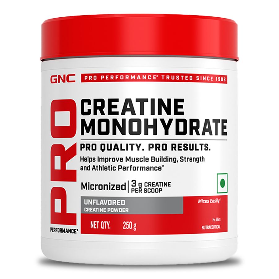GNC Creatine Monohydrate 3000mg- 250g (80 Servings) With Micronized For Faster Absorption, Boost Energy, Muscle Volume & Performance