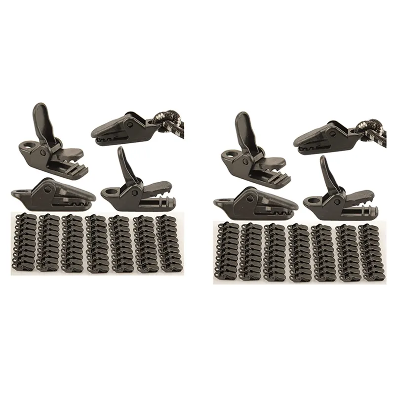 ZOROOM 140PCS Camping PC Tent Clips,Awning Tarp Clips, Clamps, Tarp Clips Tent Clips, Tent Fixing Clamps Outdoor