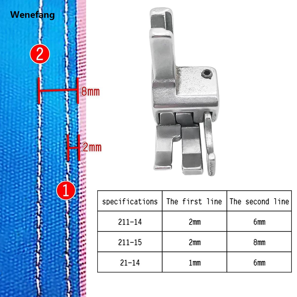 Wenefang 1pcs industrial flat car plastic high and low pressure New feet 21 14 211 14 double cut 0.6 stop line