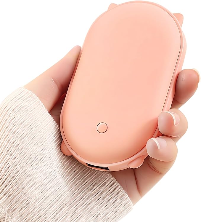 Electric Hand Warmer, 5200 mAh Hand Warmer, Rechargeable, USBT Pocket Warmer, Reusable, Portable Power Bank, Electric Hand Warmer, 3 Heating Modes, Men and Women, Outdoor Golf