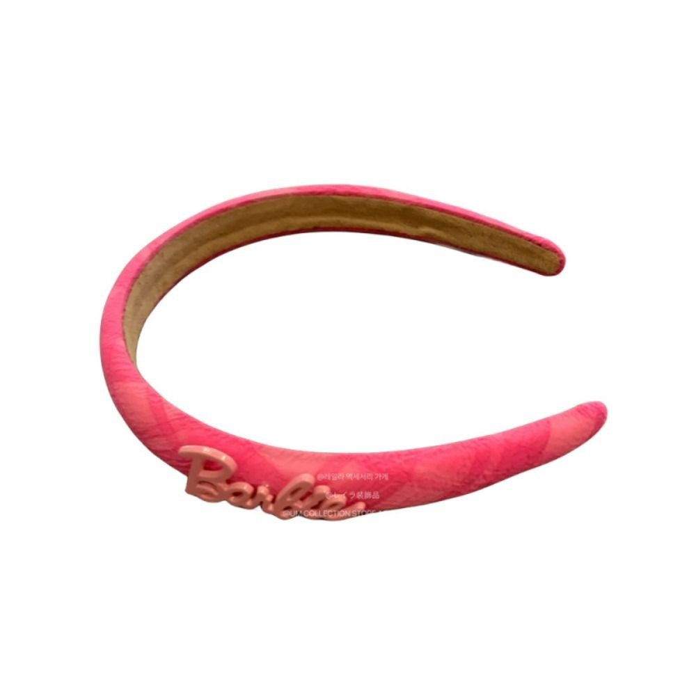 New Cute Barbie Headband Fashion Hair Accessories Pink Head Bands Gifts Hair Loop Headwear Girls