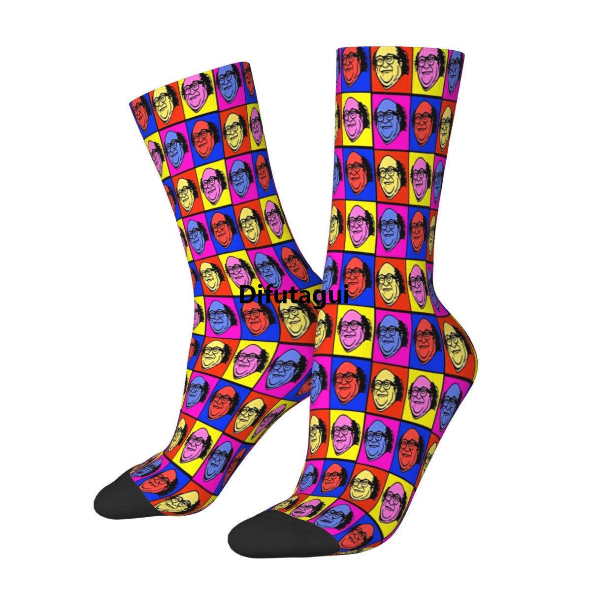 Difutagui Danny DeVito Meme Pop Art Socks Male Portable Mens Women Summer Stockings Hip Hop