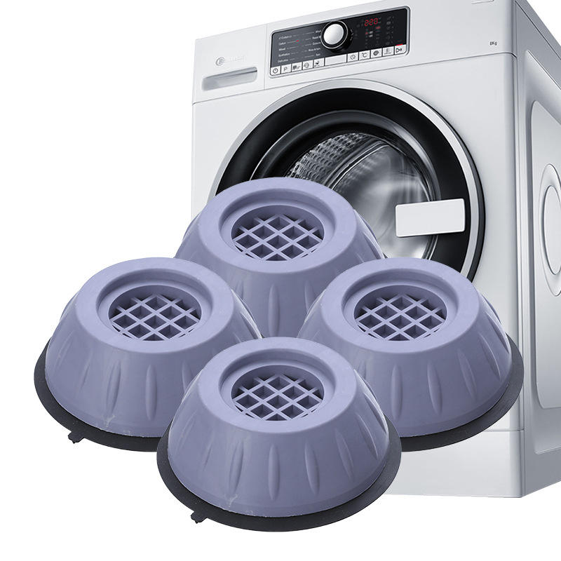 4Pcs Anti-Vibration Pads for Washing Machine & Dryer - Noise Cancelling, Shock Absorbing Rubber Feet to Prevent Movement & Shaking, Universal Fit for Refrigerator & Appliances