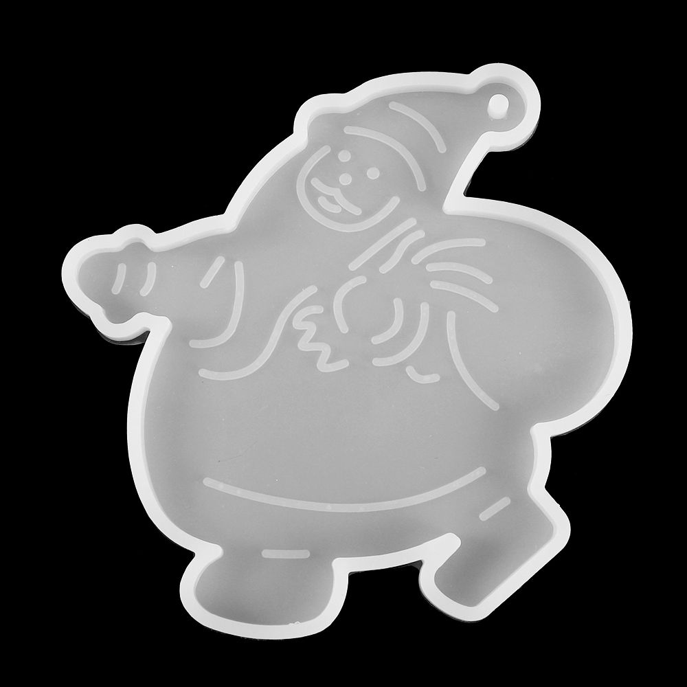 Bag Decoration Hanging Tags Christmas Tree Crystal Resin Mold Epoxy Resin Molds Xmas Ornament Silicone Mould