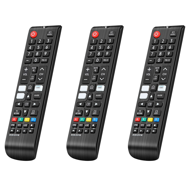 3X BN59-01315B Remote Control Replacement Smart TV UE43RU7105 UE50RU7179 with Prime Video
