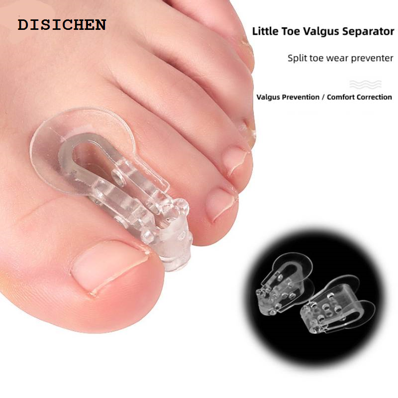 DISICHEN Fifty percent discount 2pieces=1pair Toe Orthosis Clip Pads Big Foot Bone Care Tools Splitter Thumb Hallux Valgus Bunion Corrector Overlap Separators