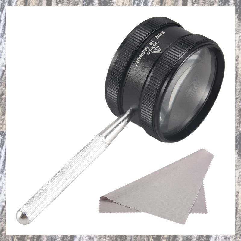 Fullhaodd 35X Handheld Magnifier Metal High Clarity Reading Magnifying Glass Portable Loupe Jewelry Magnifier,For Seniors