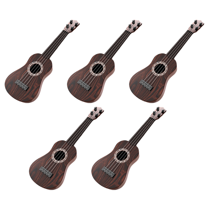 NAMUNY Brown Children'S Guitar Ukulele Beginner'S Instrument Toddler Guitar Mini Size Classical Ukulele