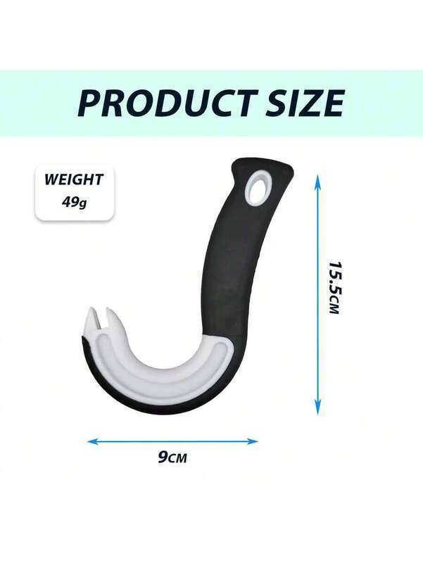1 Pc Hook Can Cans & Bottles - Multi-Functional Manual Kitchen Tool With Ergonomic Design, Effortless Opening Jars/Soda Cans, Plastic Food-Safe Opener For Home/Picnics/Camping