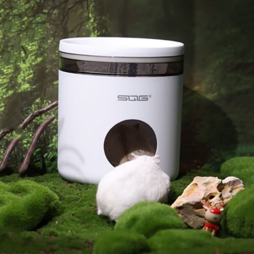 Portable Bite Resistant Hamster Ice Nest Relieving Heat Plastic Hamster Air Conditioning Nest Detachable Summer Hamster House Home