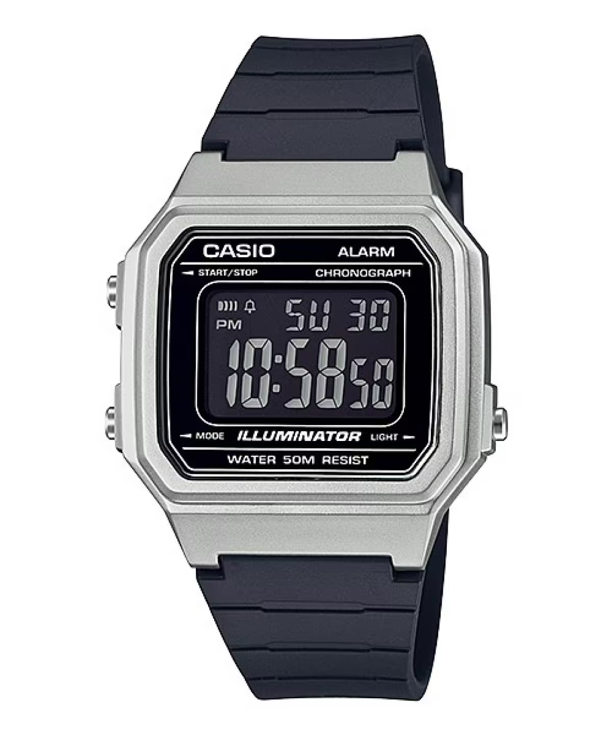 Casio Black Color Resin Quartz Watch For Men W-217HM-7BVDF