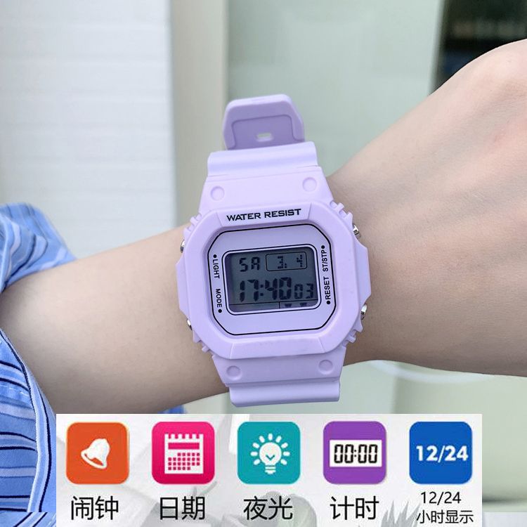 Unicorn Electronic Watch Female Wind Cute Girl Junior High School Simple Elegant Watch