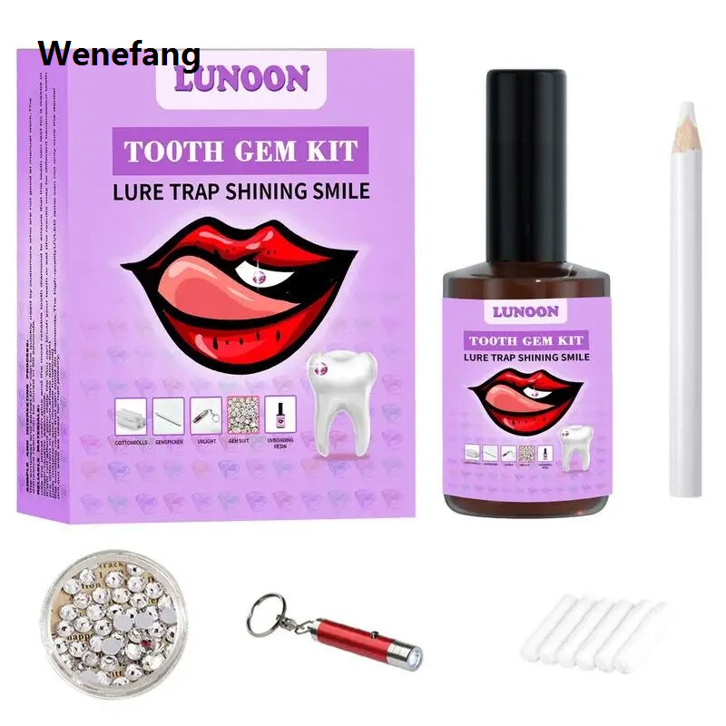 Wenefang Tooth Gem Set White Teeth Easy To Remove And Easy To Install Jewelry Beautiful Sturdy And Reliable Diamond