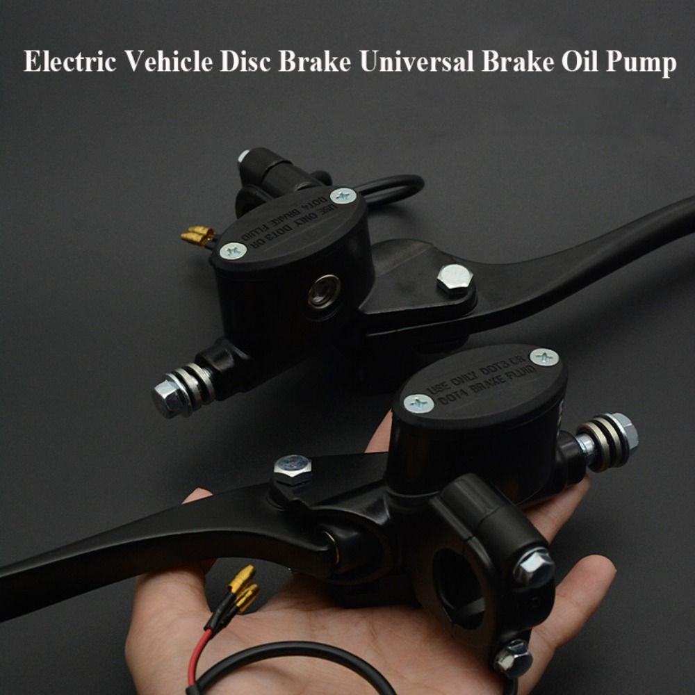 New Black Electric Disc Brake Aluminum Alloy Universal Oil Brake 4 Styles Brake Oil Pump