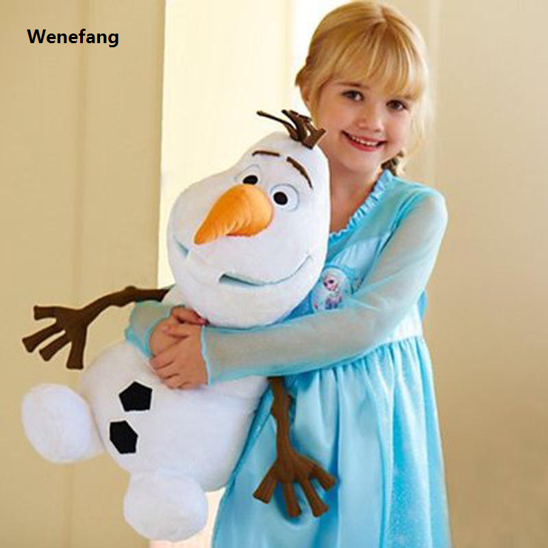 Wenefang 30/45cm Aoger Disney Movies Frozen Olaf Snowman Plush Toy Cartoon Fashion Stuffed Animals Doll Kawaii Room Decor Toys For Kids Girl Gift