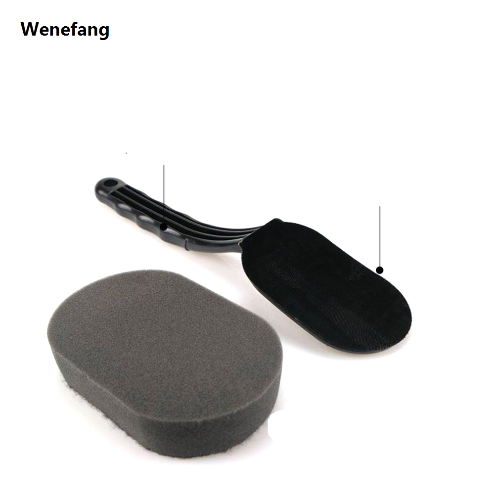 Wenefang 1pcs Car Tire Wheel Waxing Polishing Sponge Washing Cleaning Brush Luxury Long Handle High Elasticity Absorbent Sponge, Scientific Des