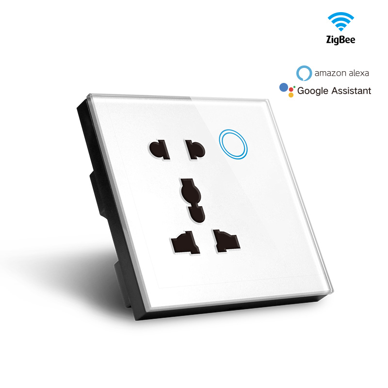 Tuya Smart WIFI Universal Wall Socket Compatible With Alexa Eco,Google Home