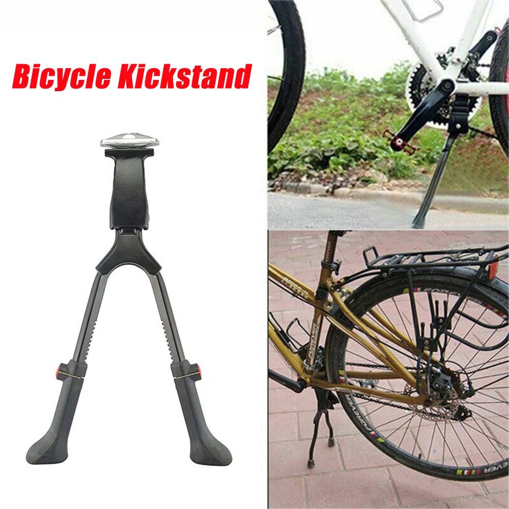 Adjustable Heavy Duty Prop Double Leg Aluminum Alloy Rear Side Cycling Accessories Bicycle Kickstand Double Kickstand Parking Rack