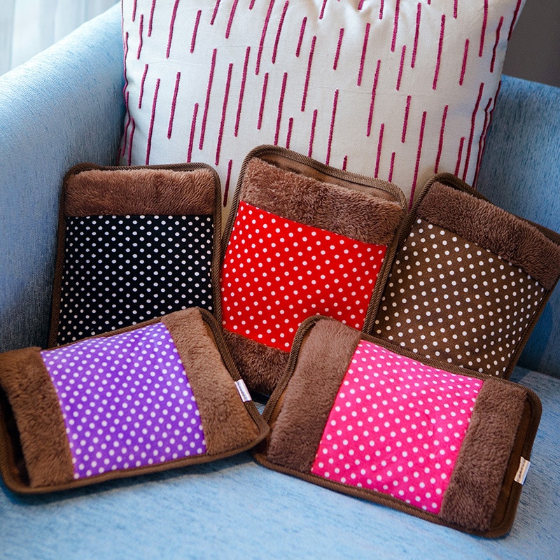Rechargeable Electric Hot Water Bag Hand Warmer - Safety Rabbit Fur Handwarmer, Cute Design, Reusable Heat Pack