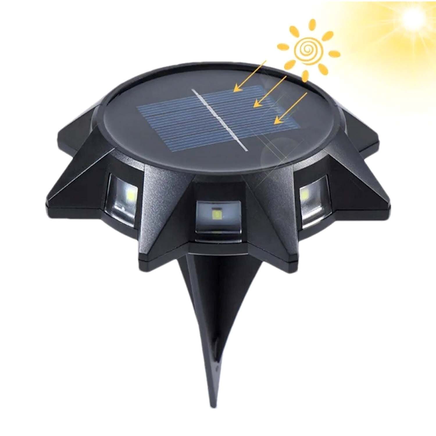 8 LED Outdoor Waterproof Solar Lights, Octagonal Lights-1PIECE