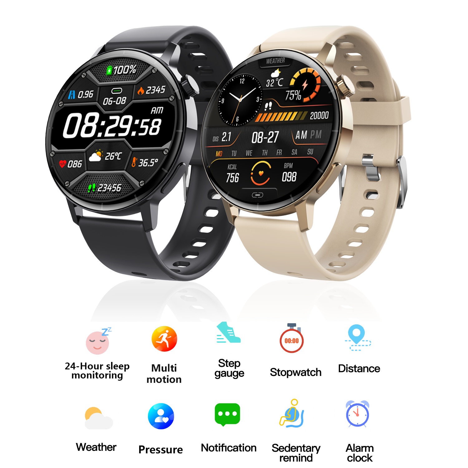 Linman JOEME F67s Smart Watch 1.43 inch Bluetooth 5.3 150+ Sport WLuxury aterproof IP67 Suitable for Apple Android Xiaomi Smartwatch