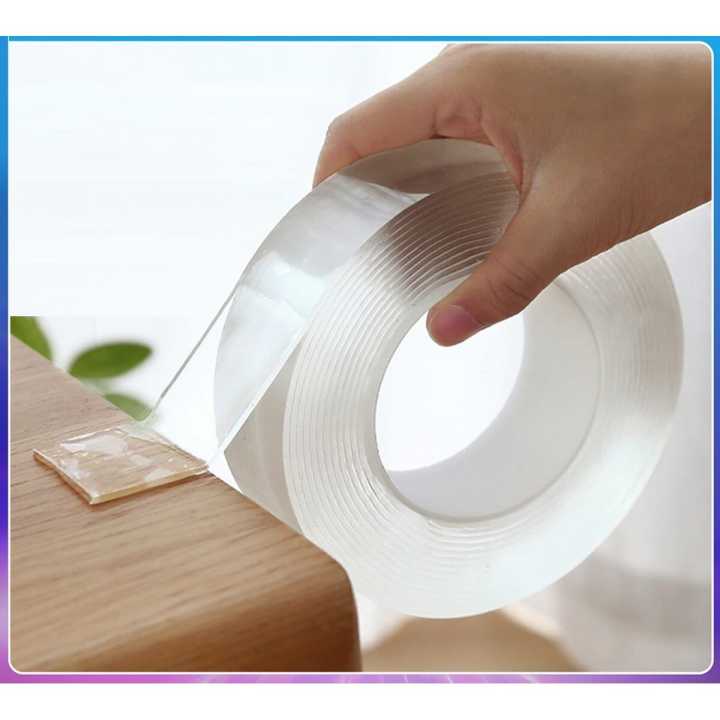 Double Sided Adhesive Multifunctional Wall Sticky Reusable Transparent Gel Tape